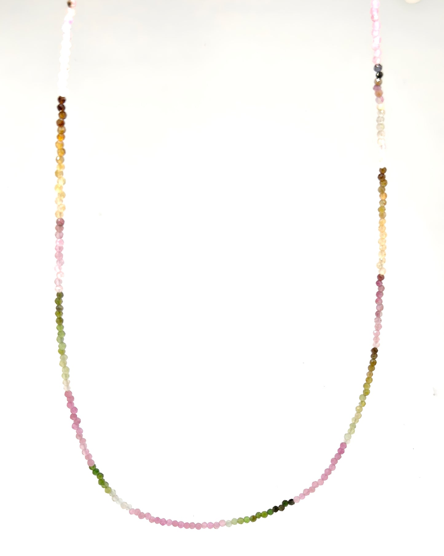 Multicolour Tourmaline Beaded Necklace