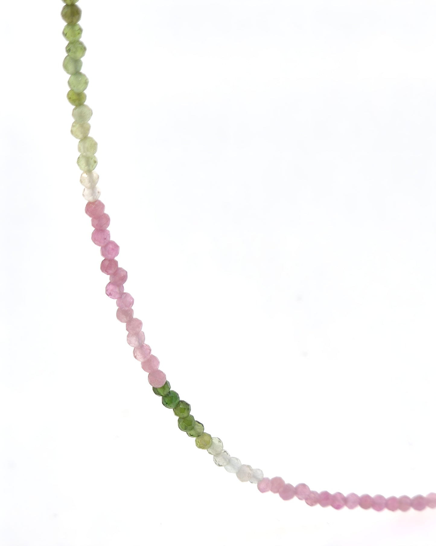 Multicolour Tourmaline Beaded Necklace