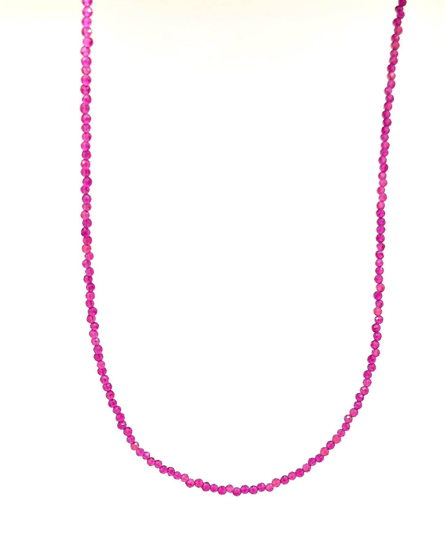Ruby Beaded Necklace