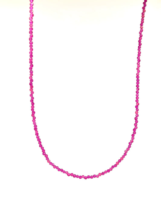 Ruby Beaded Necklace