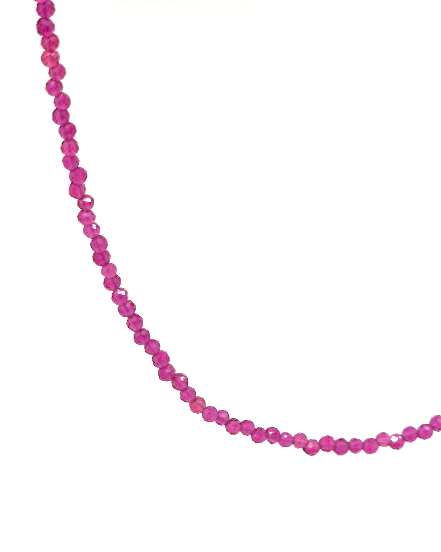 Ruby Beaded Necklace