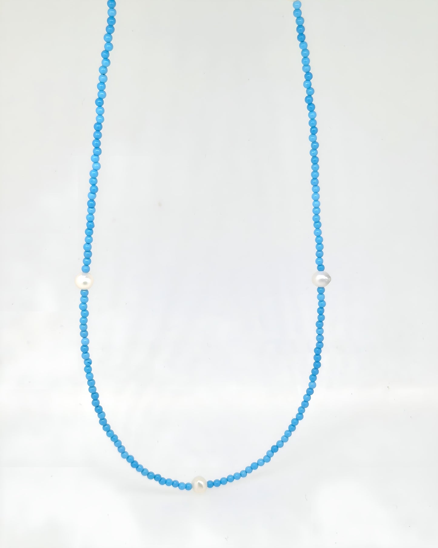 Turquoise & Freshwater Pearl Necklace
