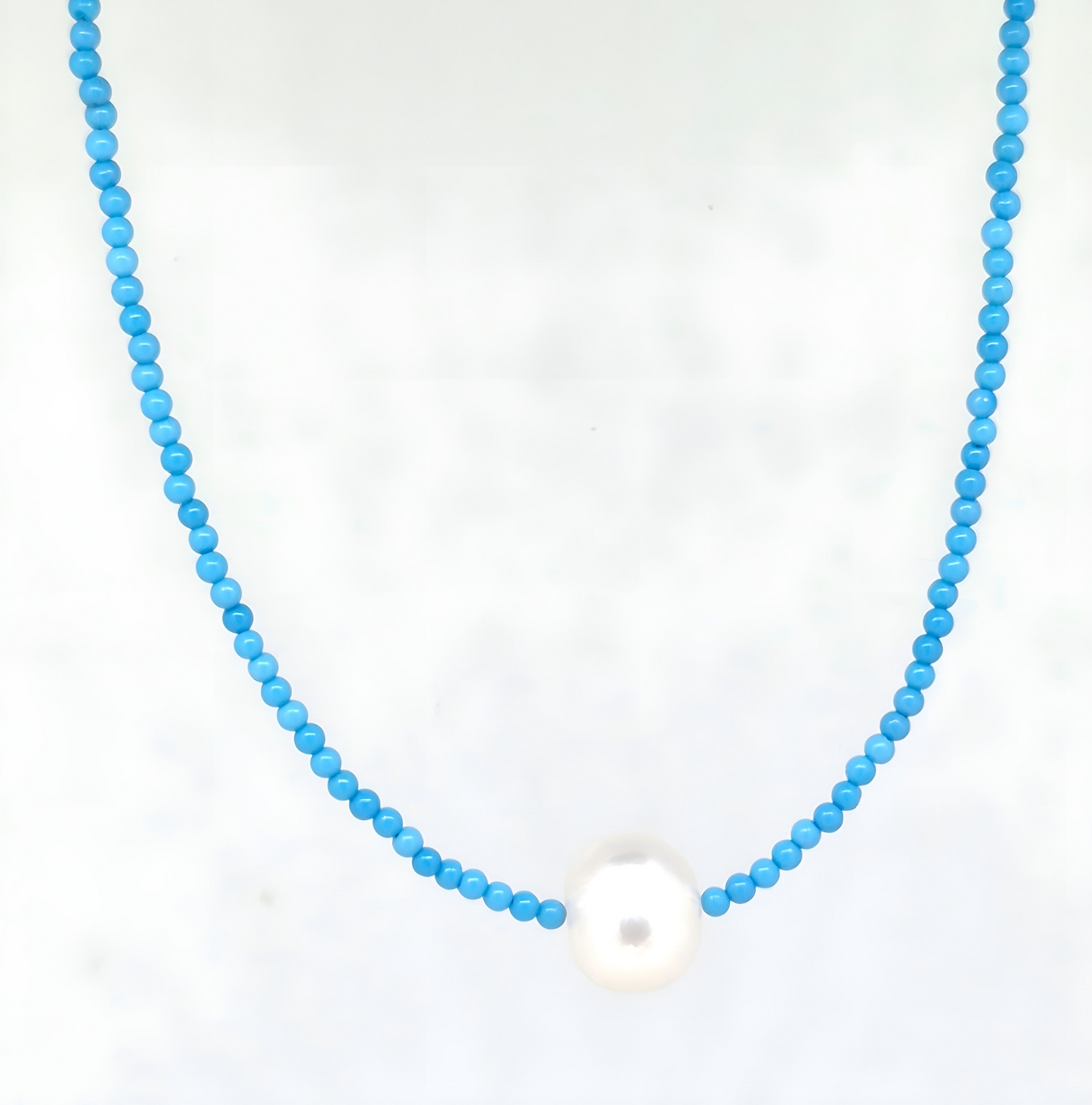 Turquoise & Freshwater Pearl Necklace