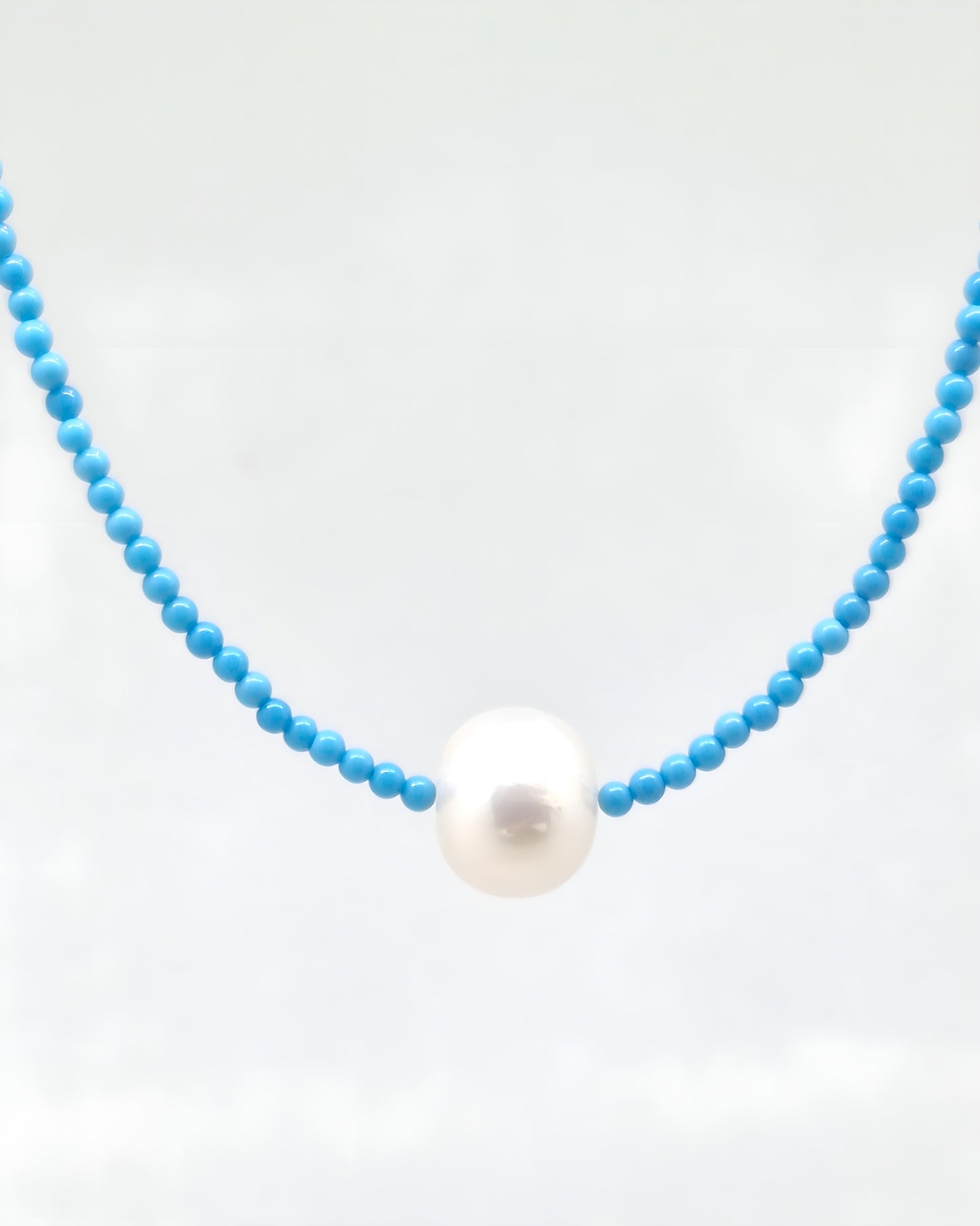 Turquoise & Freshwater Pearl Necklace