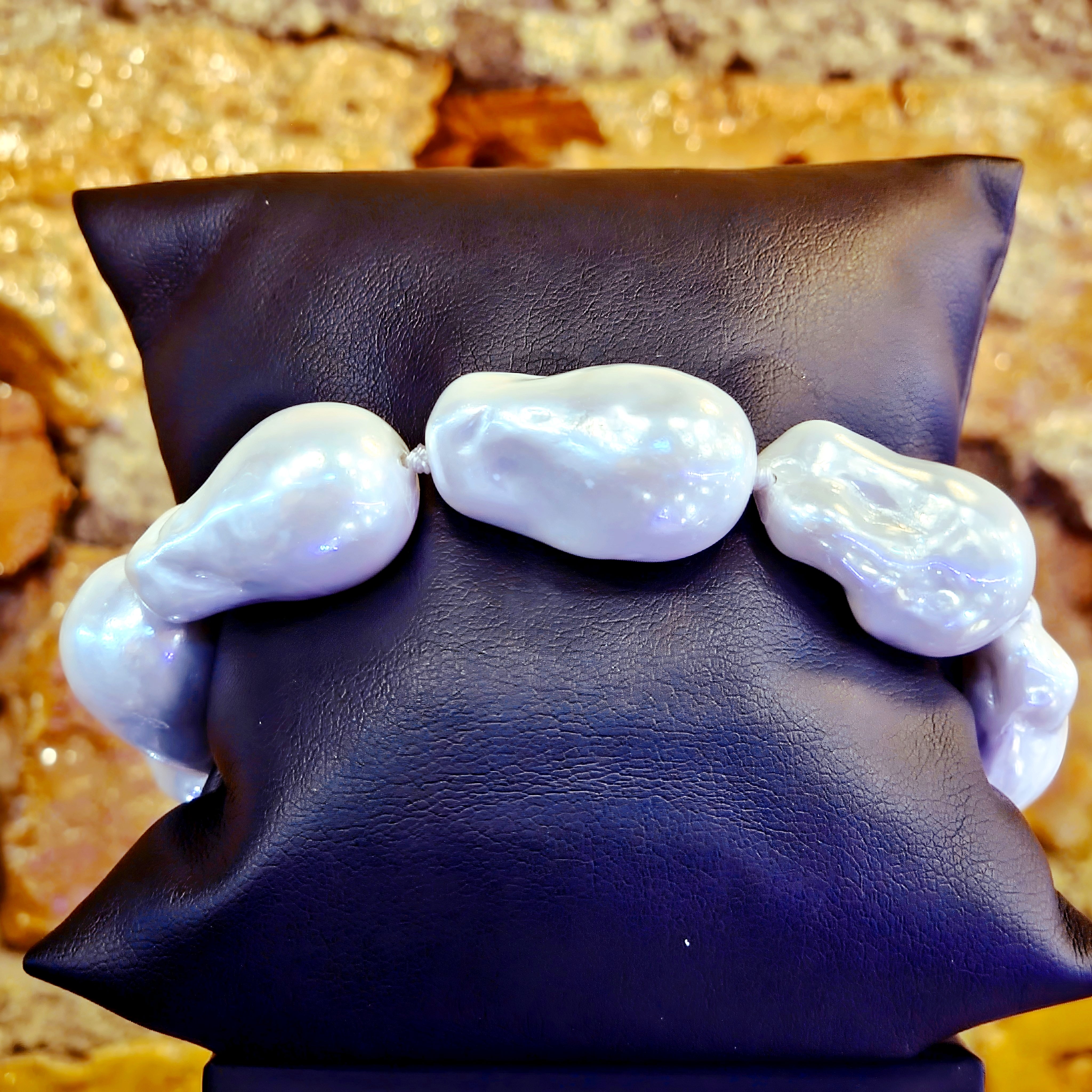 Baroque Style Shell Bracelet – For the Love of Silver