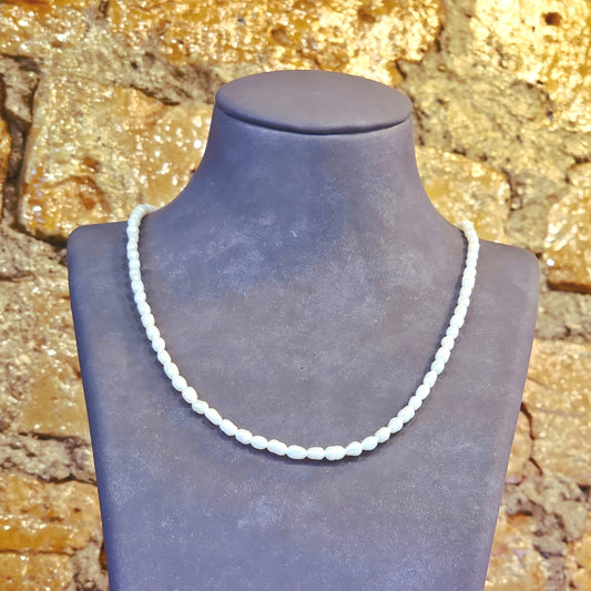 Fine Freshwater Rice Pearl Necklace - 40cm + 5cm extension
