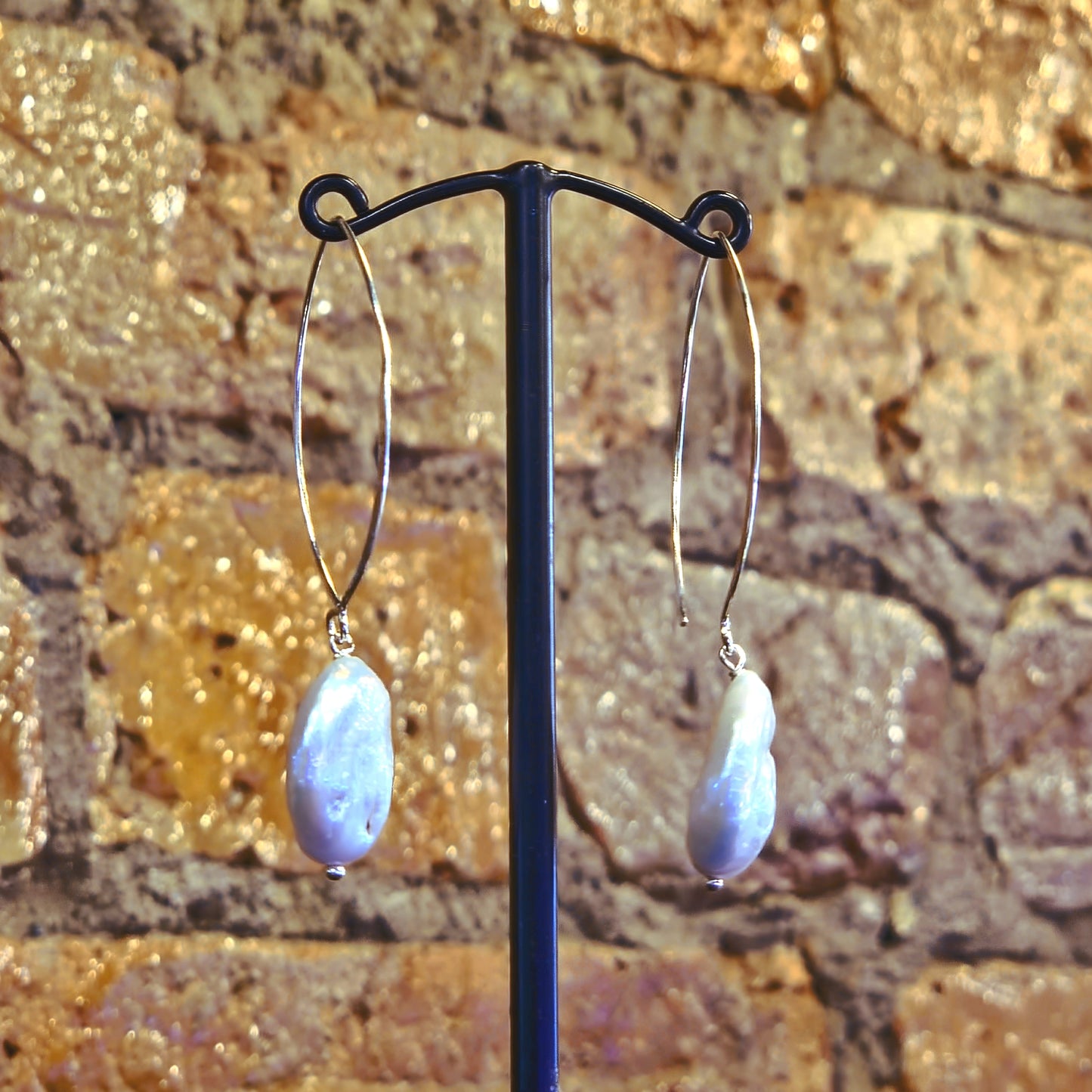 Baroque Freshwater Pearl Drop Earrings