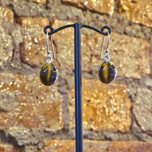 Tiger’s Eye Drop Earrings