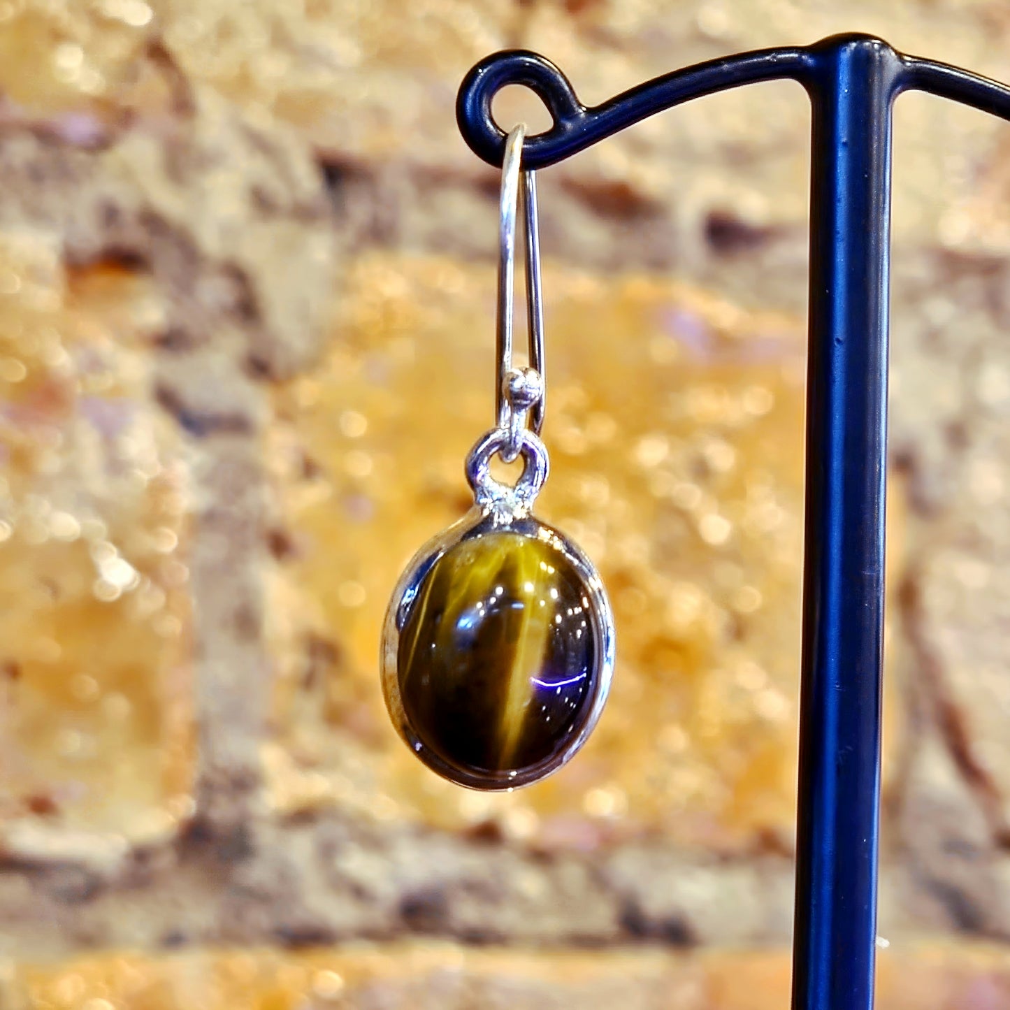 Tiger’s Eye Drop Earrings