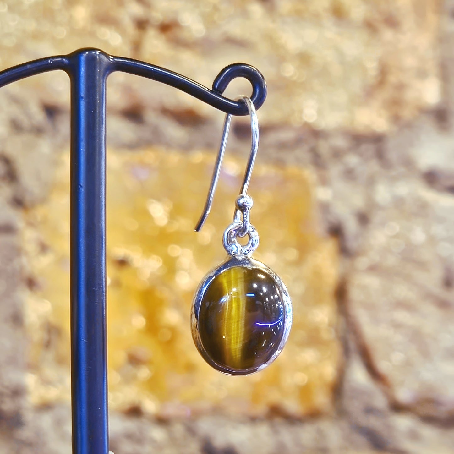 Tiger’s Eye Drop Earrings