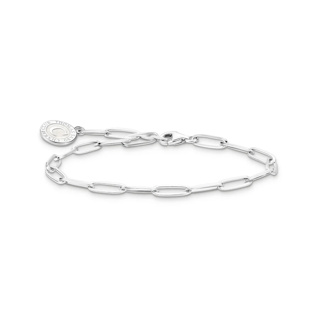Charm Bracelet w/ Cold Enamel Silver