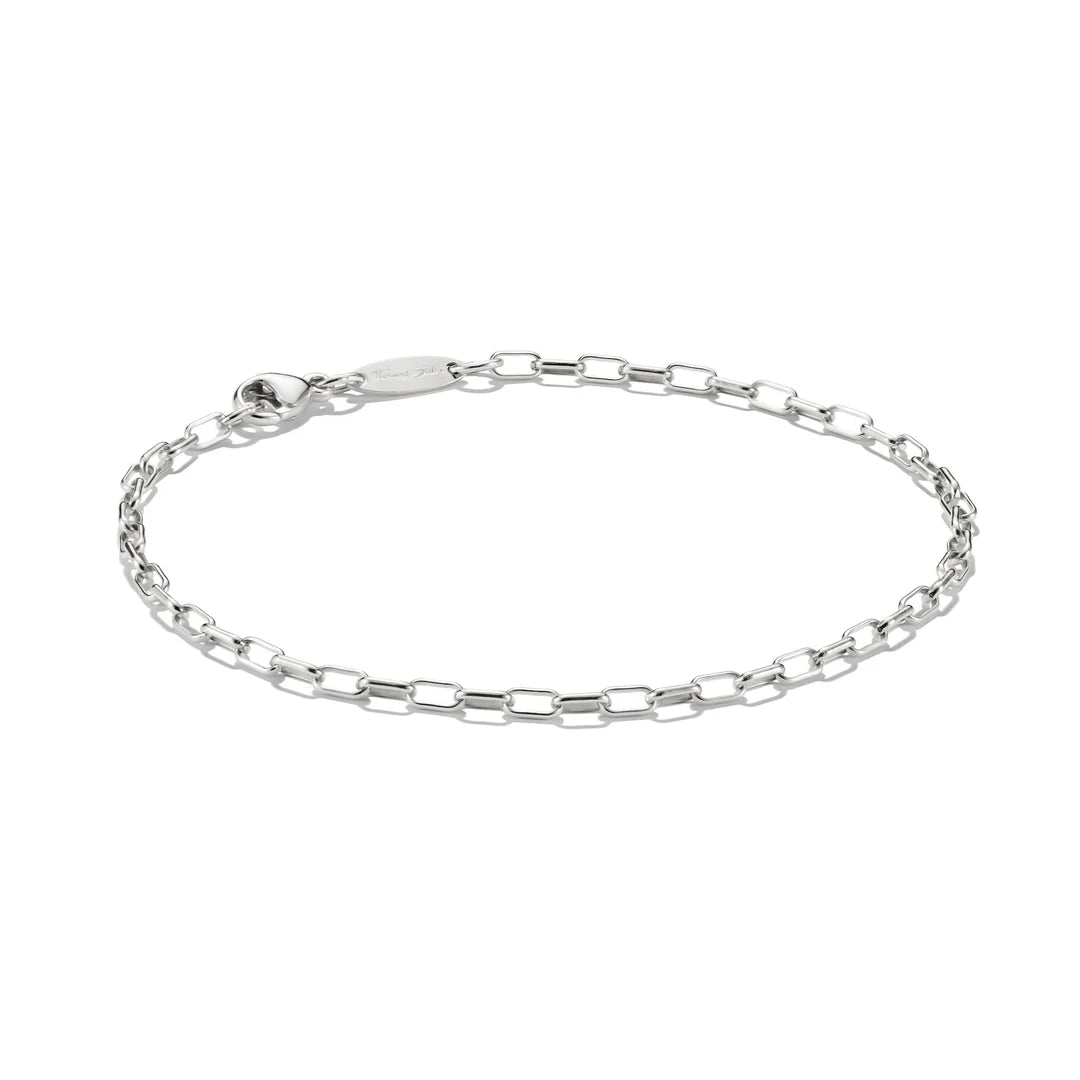 Charm Bracelet Paperclip Silver