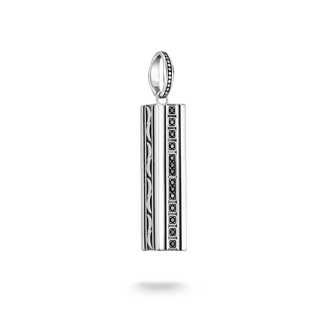 Pendant with Black Zirconia Stones