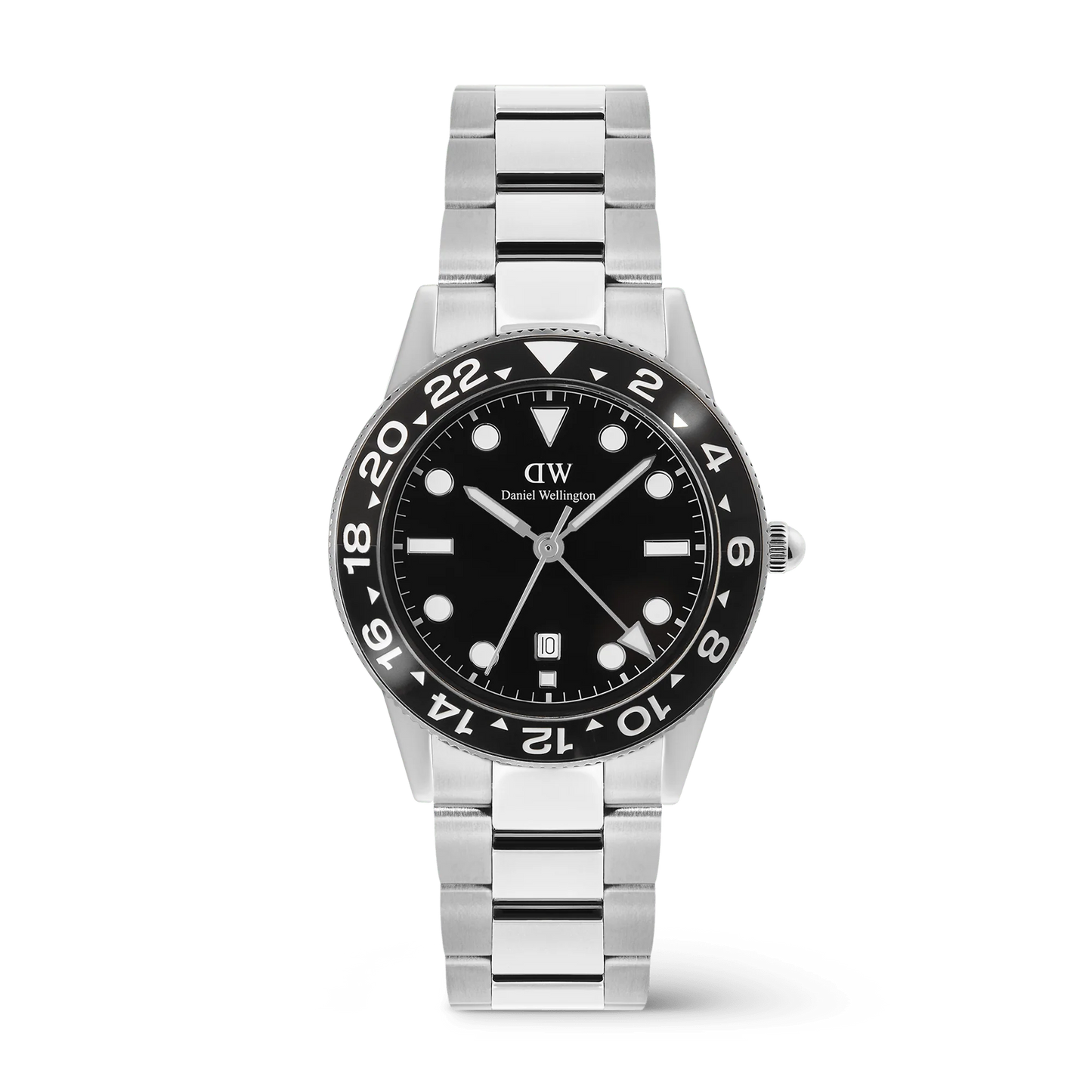 Iconic GMT Link Black Ceramic Bezel Silver