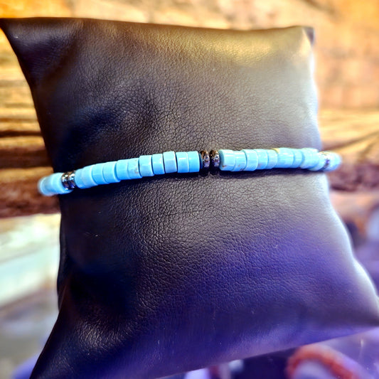 Turquoise Gemstone Bead Bracelet