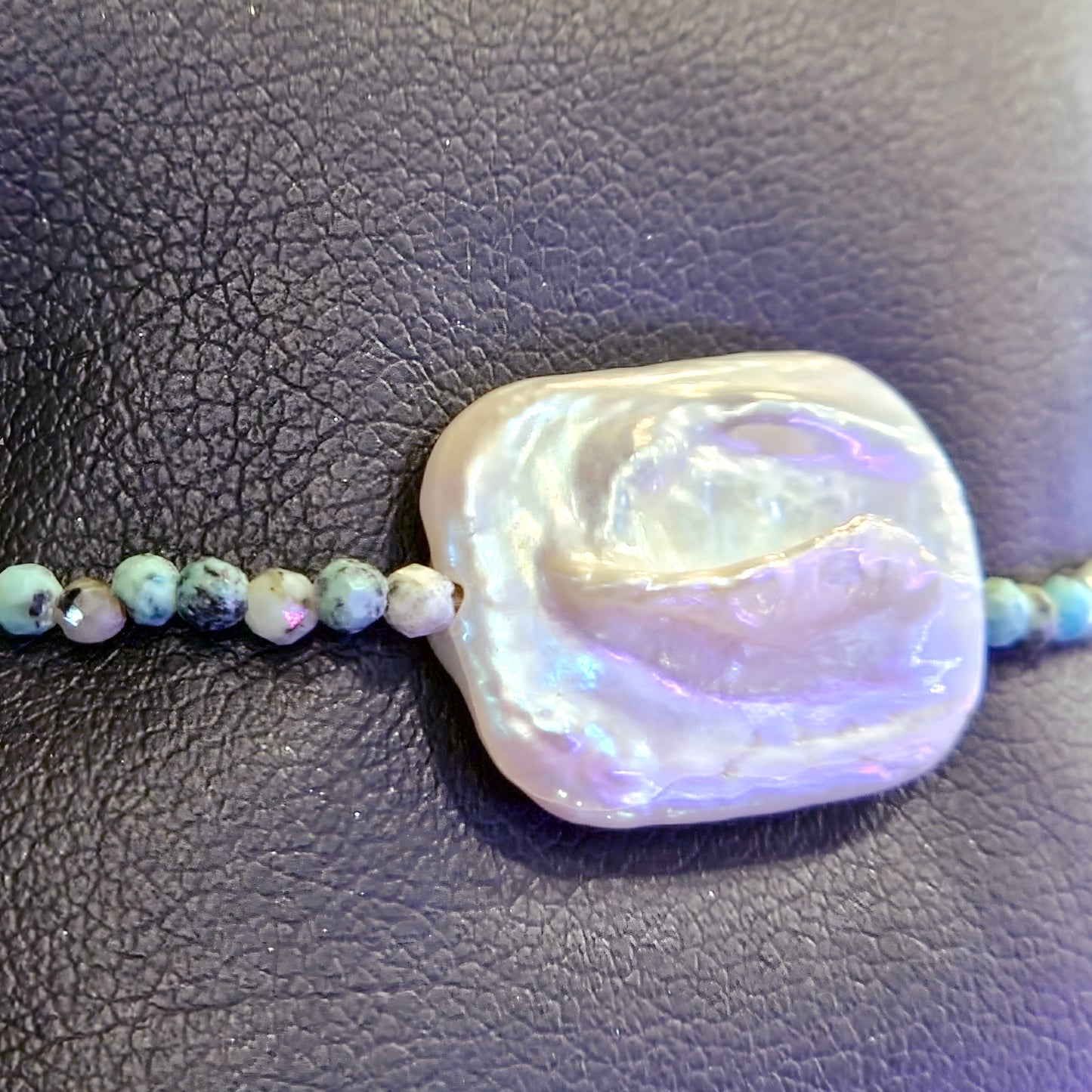Natural Gemstone & Pearl Bracelet