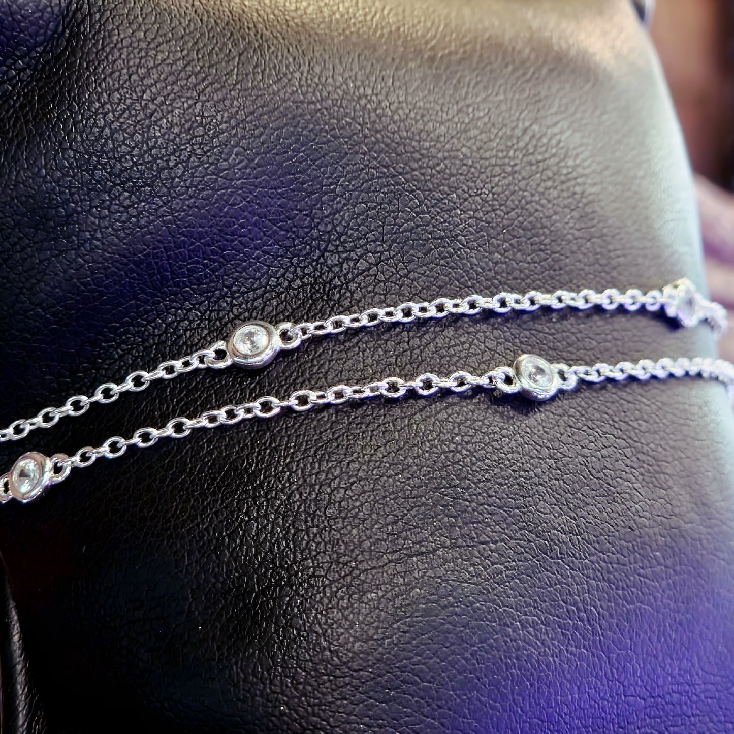 Bracelet with Zirconia Double-Row