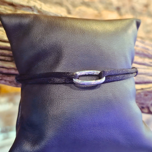 Connect Textile Bracelet Black
