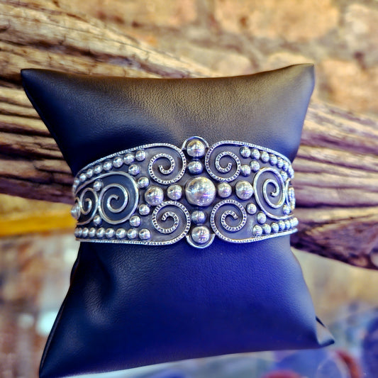 Ornate Oxidised Cuff