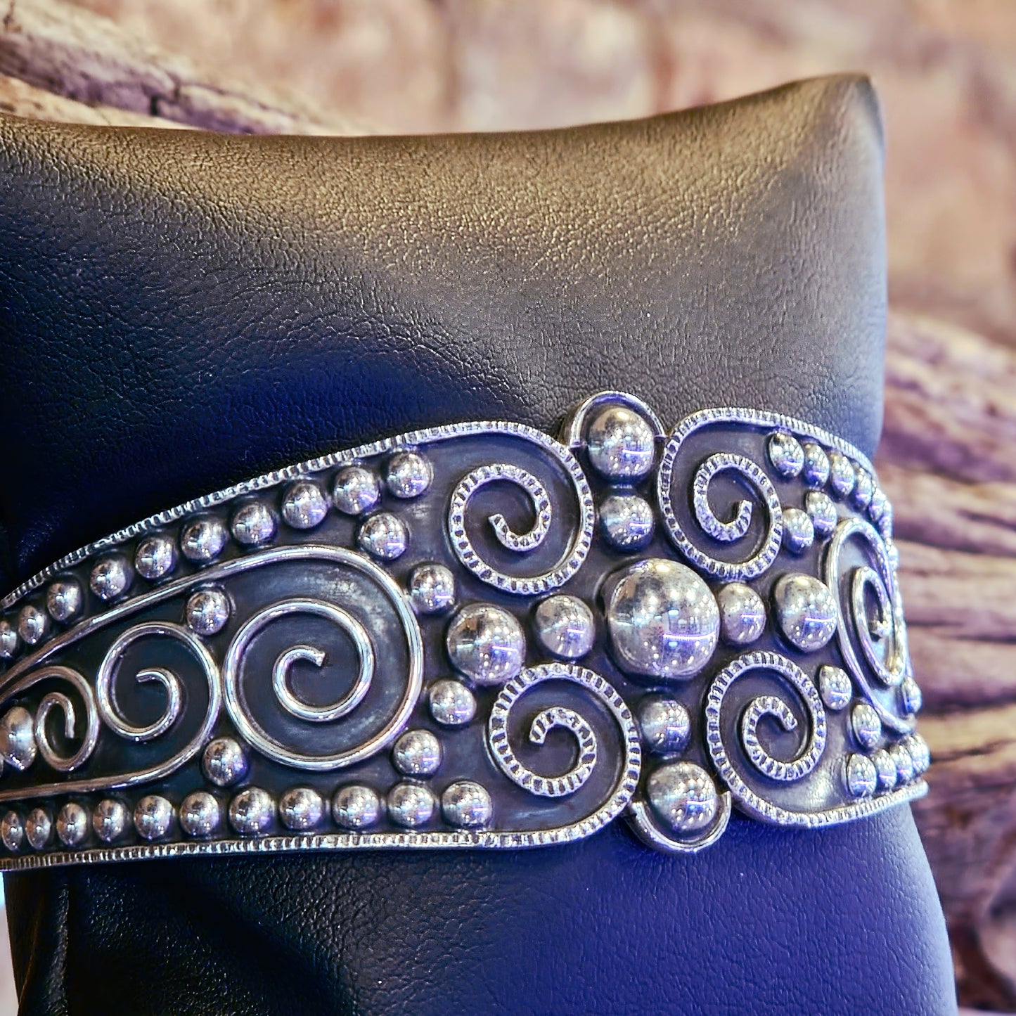 Ornate Oxidised Cuff
