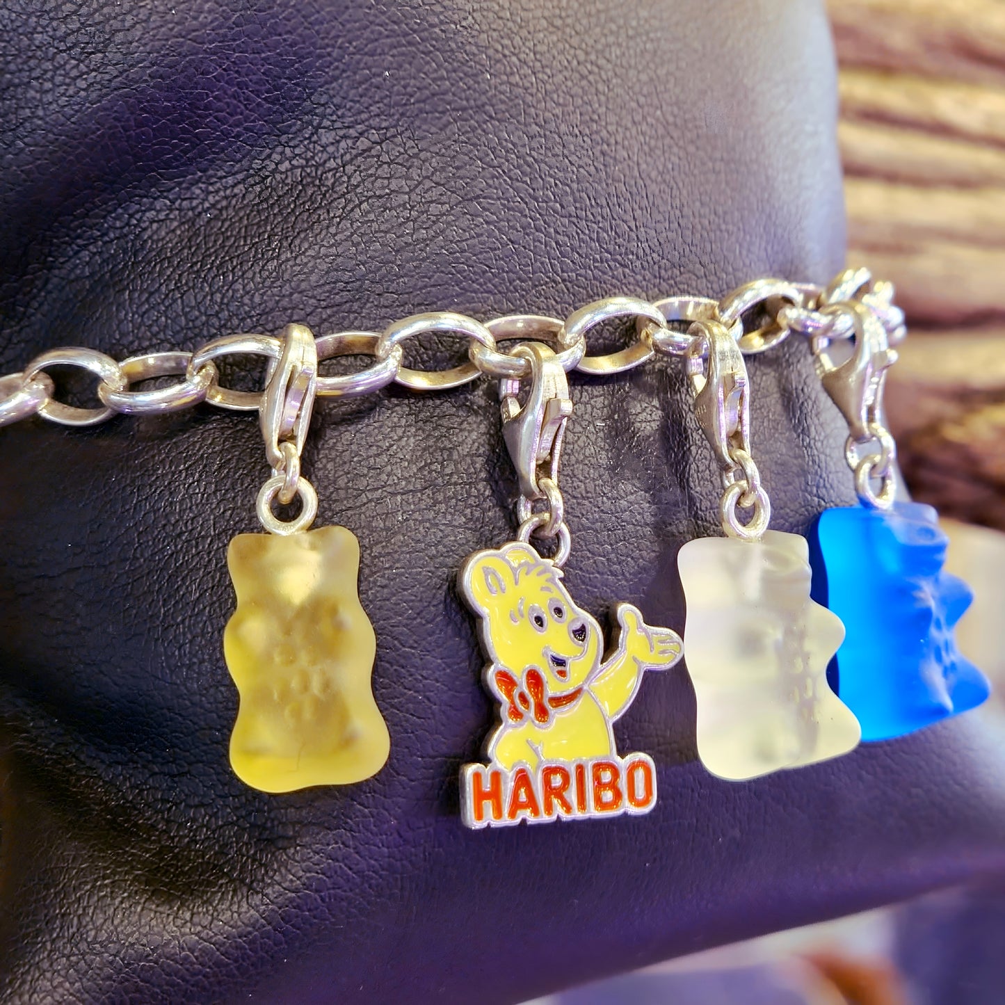 Silver Goldbear Charm Bracelet