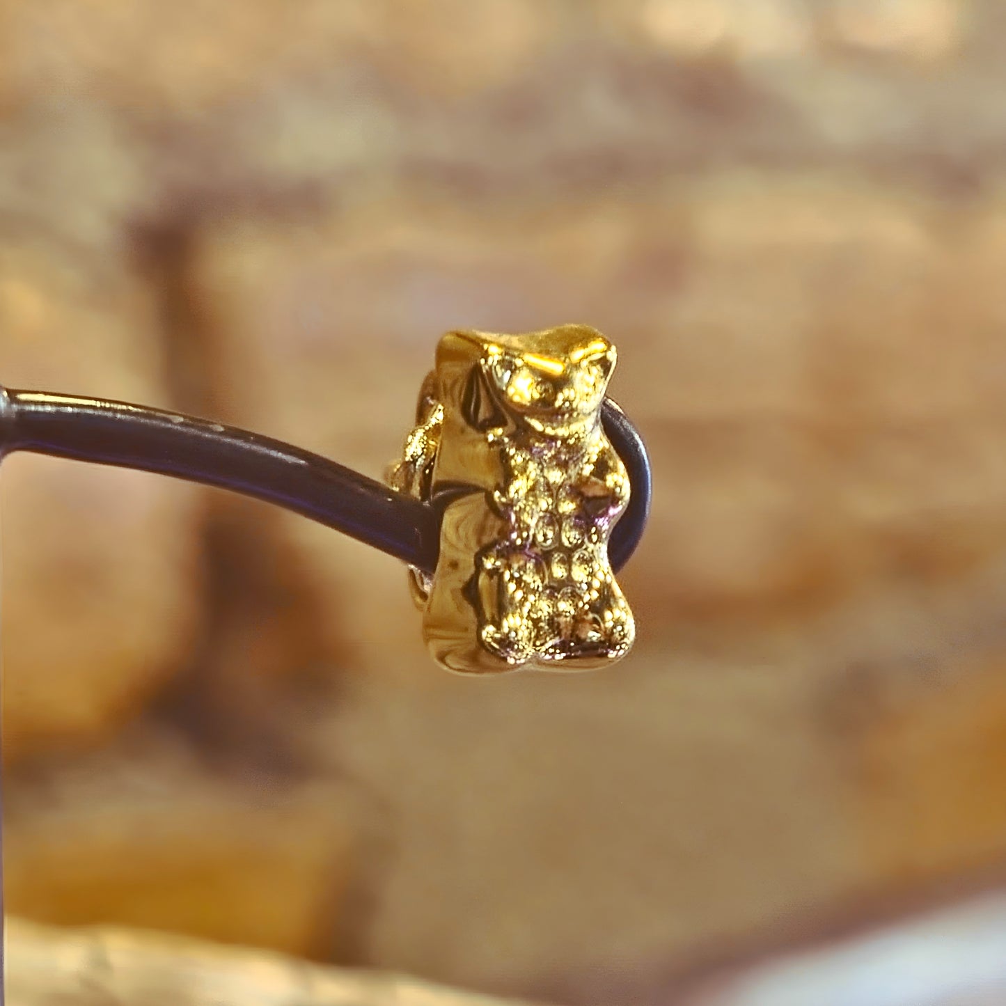 Ear Studs w/ Gold Haribo Goldbear