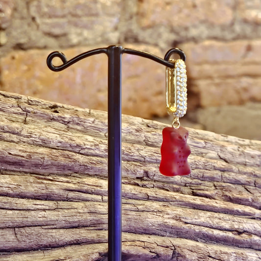 Red Goldbear Gold Single Earring