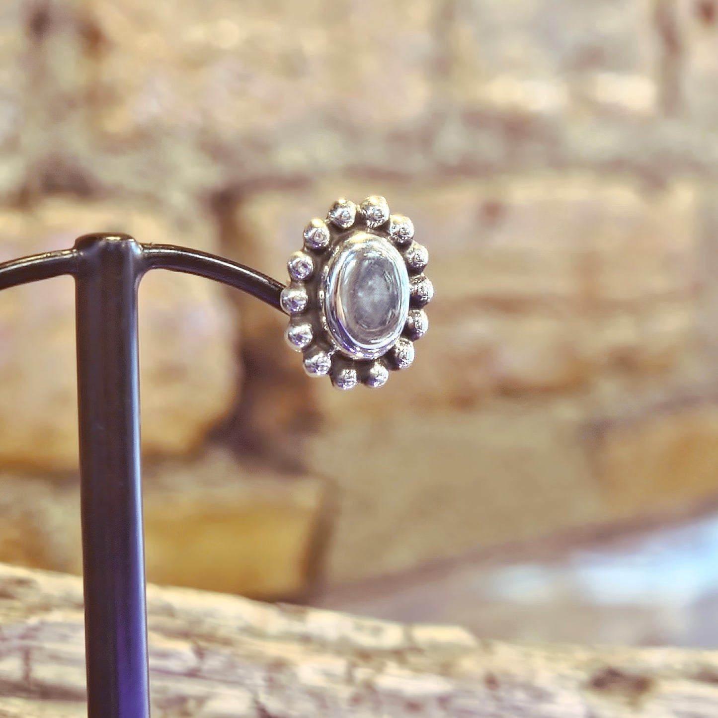 Oval Stud Earrings