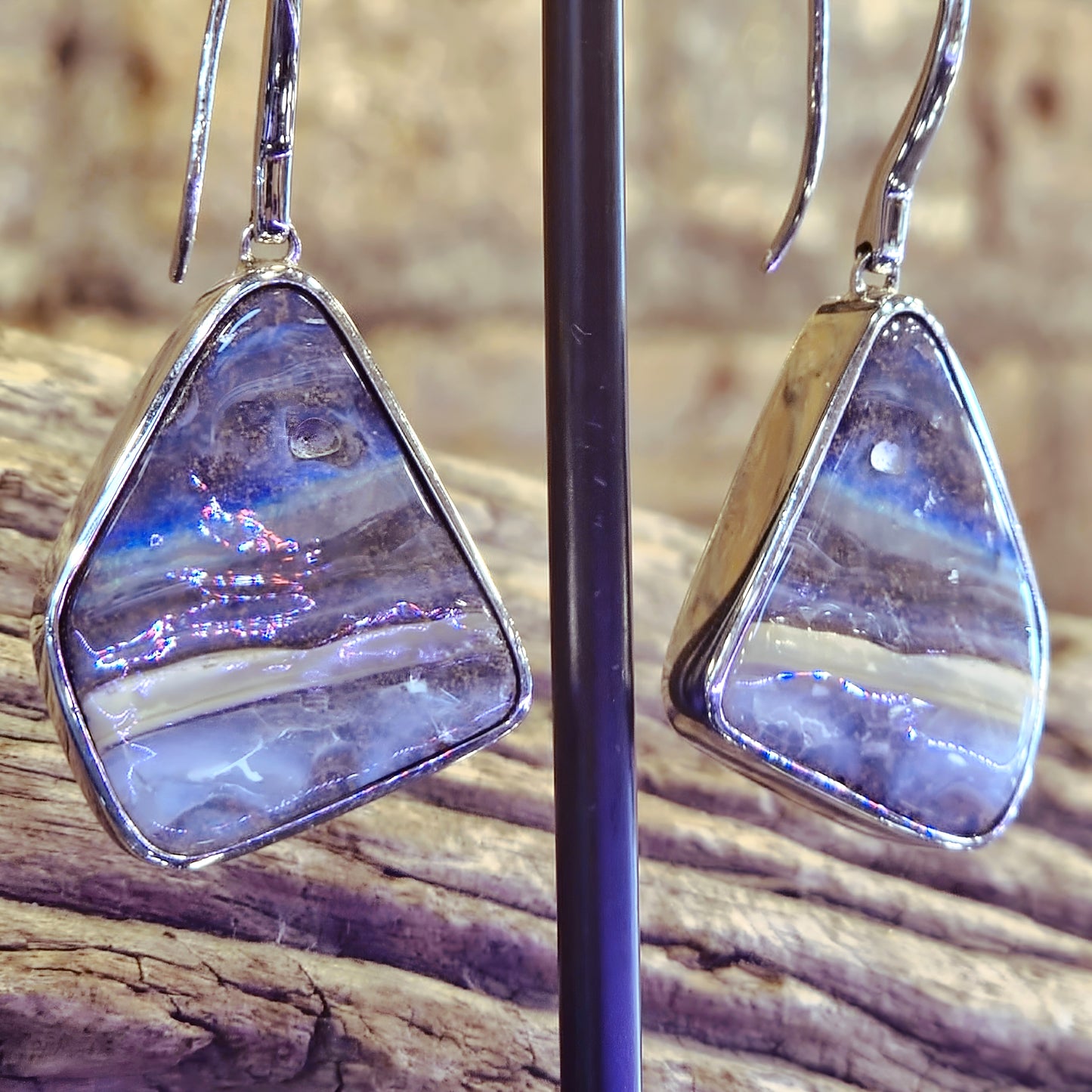 Australian Boulder Opal Earrings