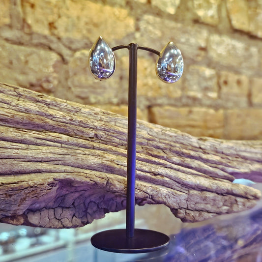Silver Pear Clip On