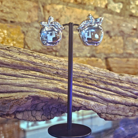 Apple Clip On Earrings