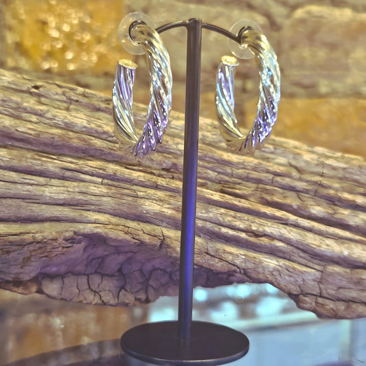 Thick Twist Hoop