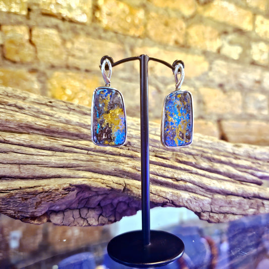 Australian Boulder Opal Earrings