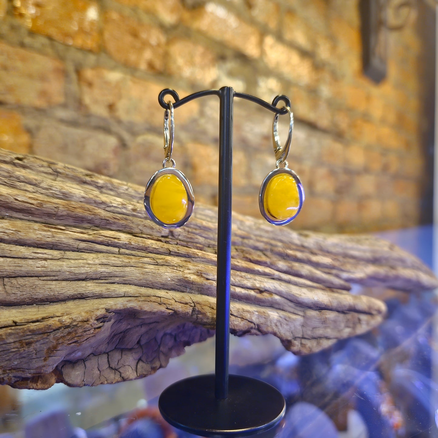 Butterscotch Amber Drop Earrings