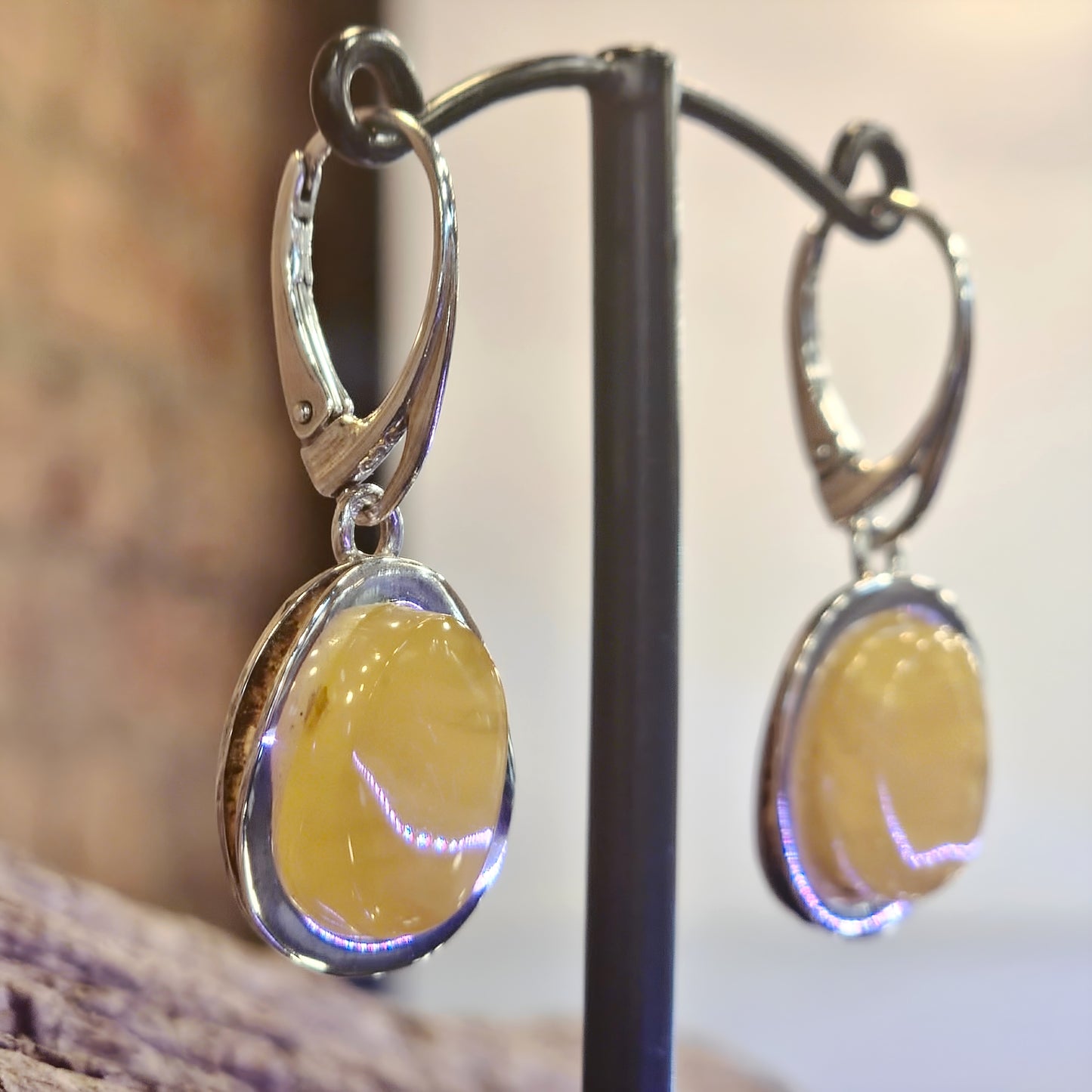 Butterscotch Amber Drop Earrings