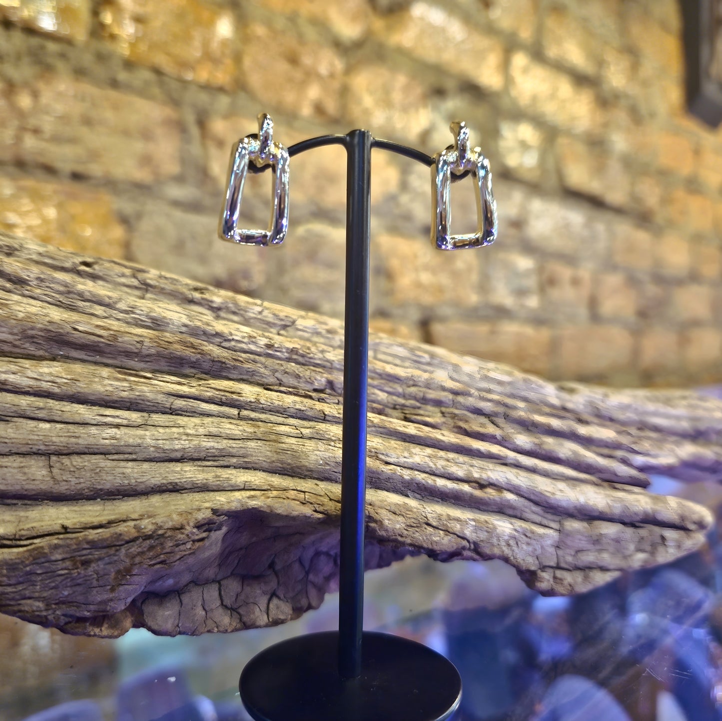 Rectangle Drop Earrings