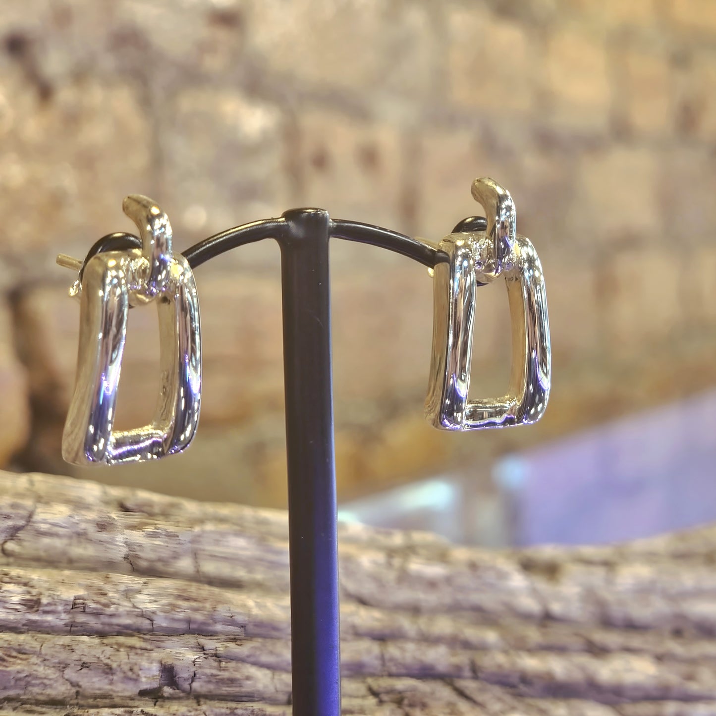 Rectangle Drop Earrings