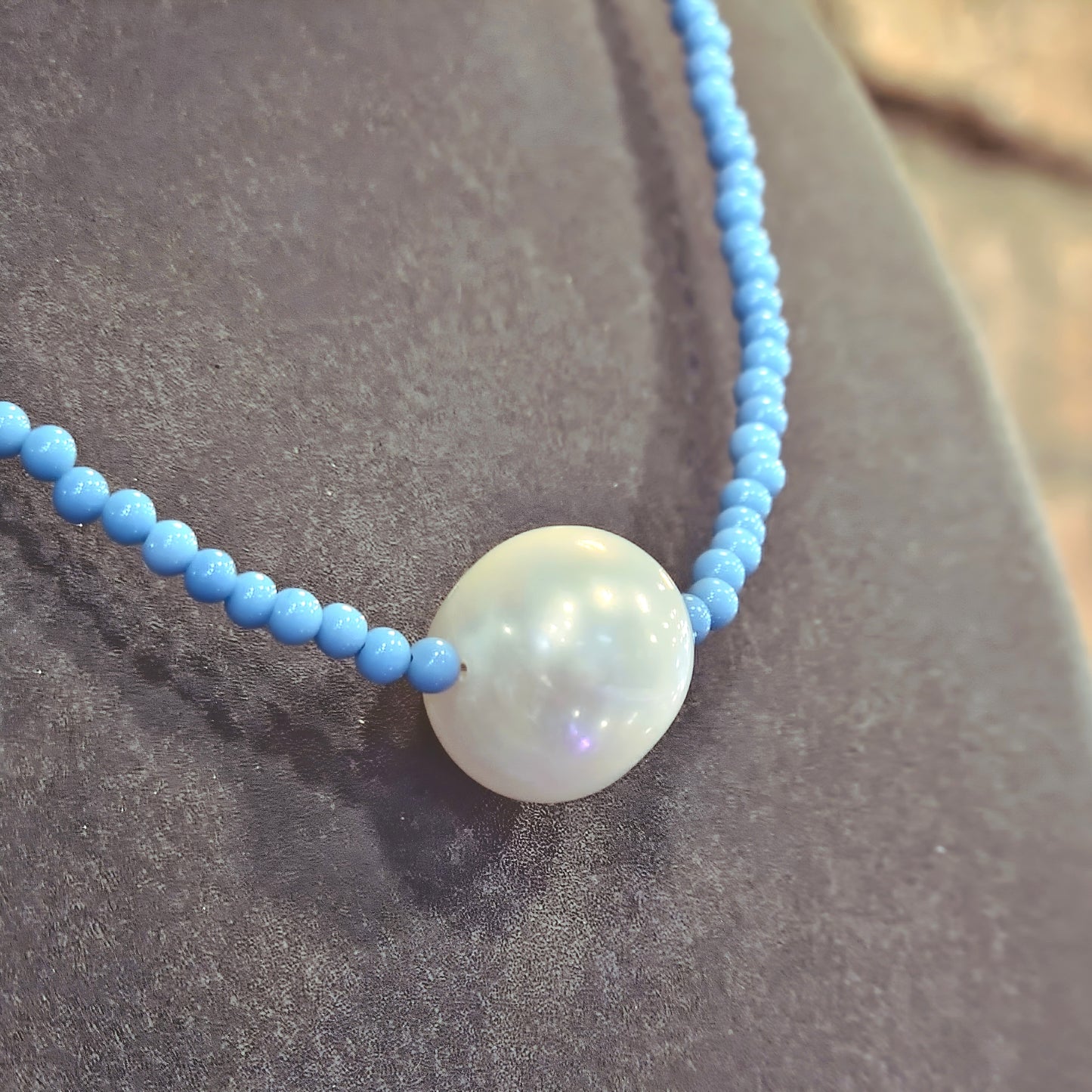 Turquoise & Freshwater Pearl Necklace