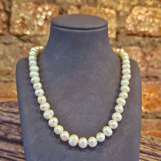 Freshwater Pearl Necklace with Magnetic Clasp