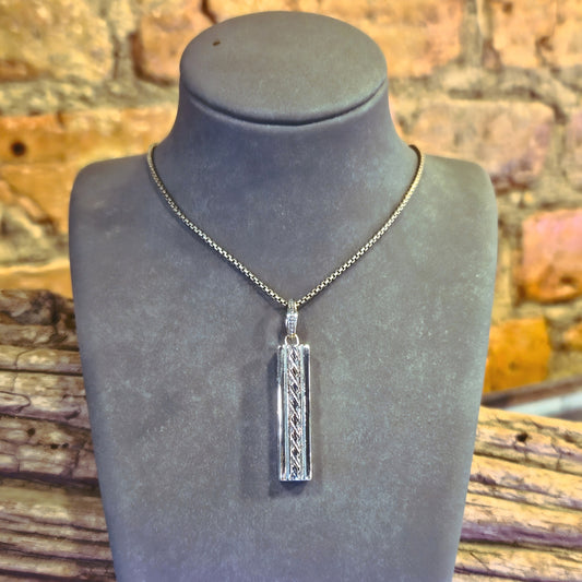 Pendant with Black Zirconia Stones