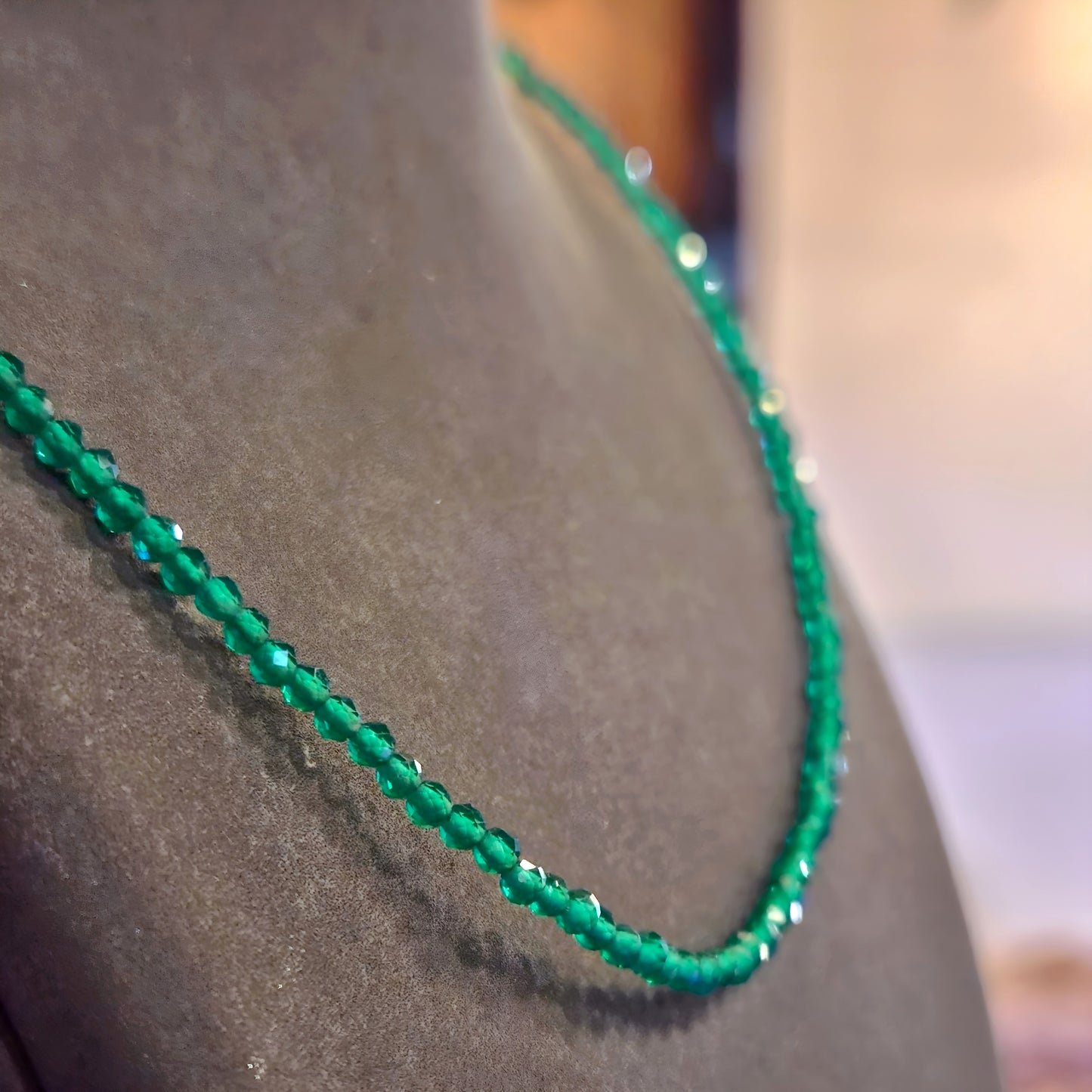 Emerald Beaded Necklace