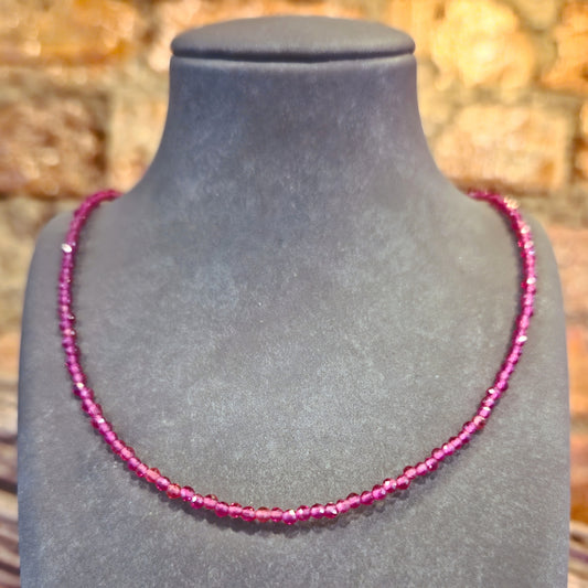 Ruby Beaded Necklace