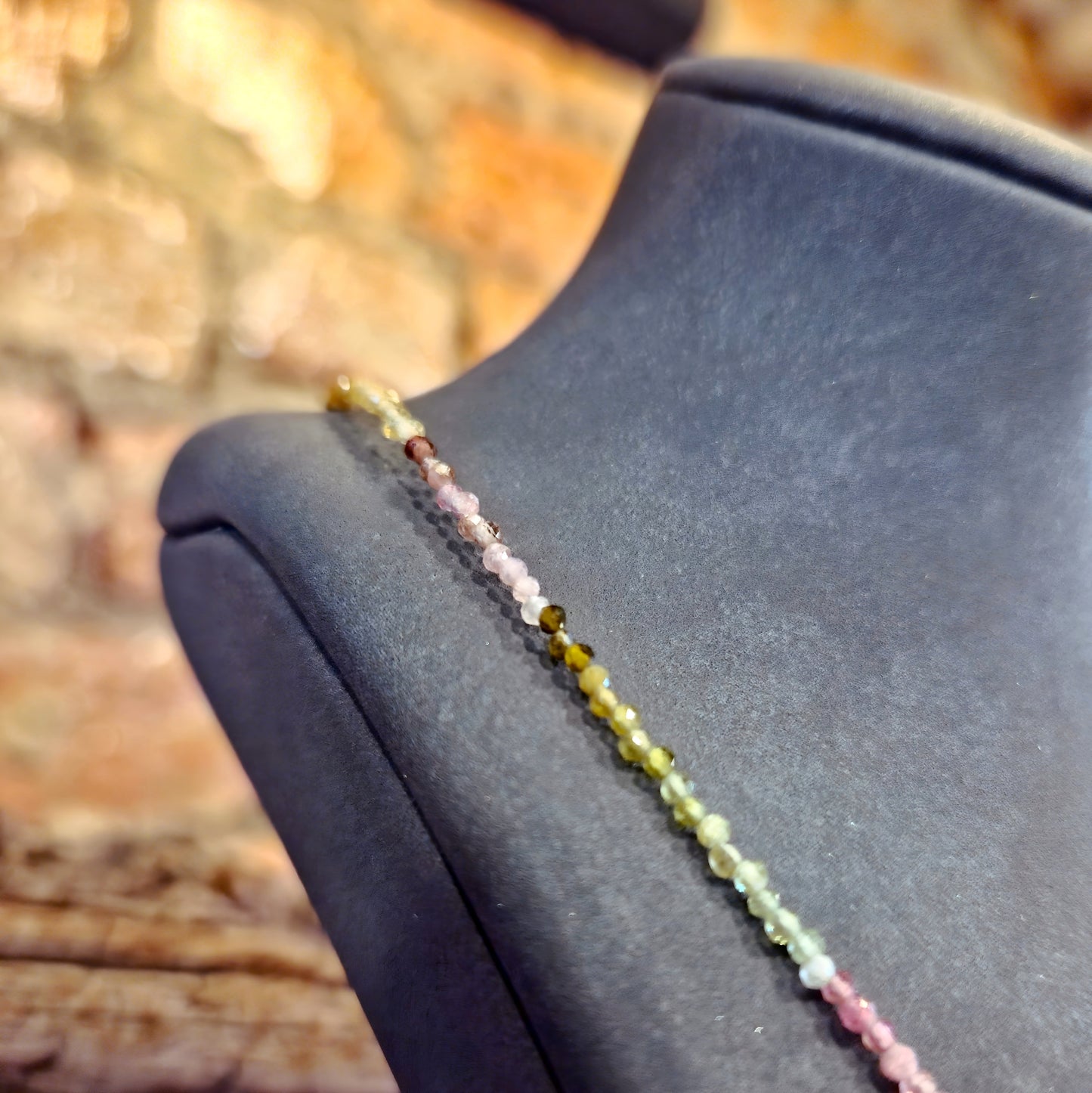 Multicolour Tourmaline Beaded Necklace