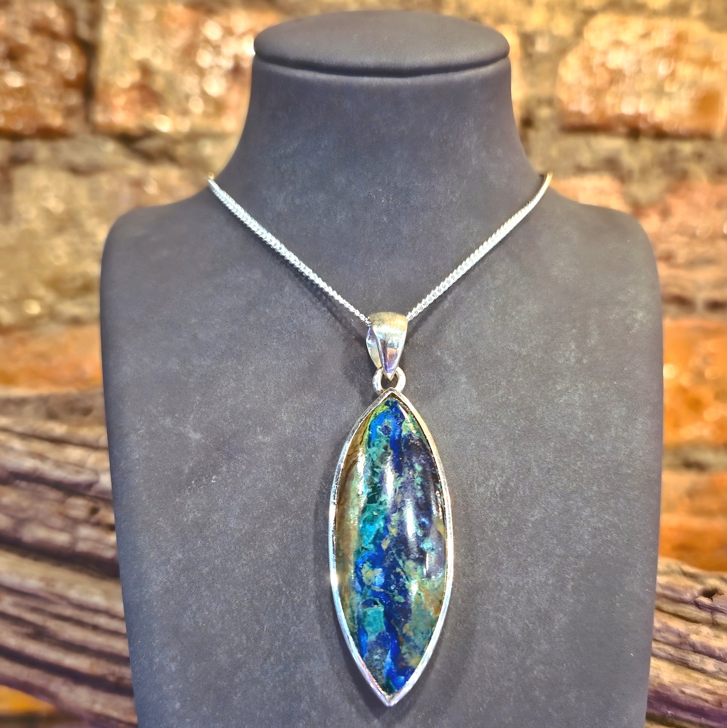 Azurite-Malachite Pendant
