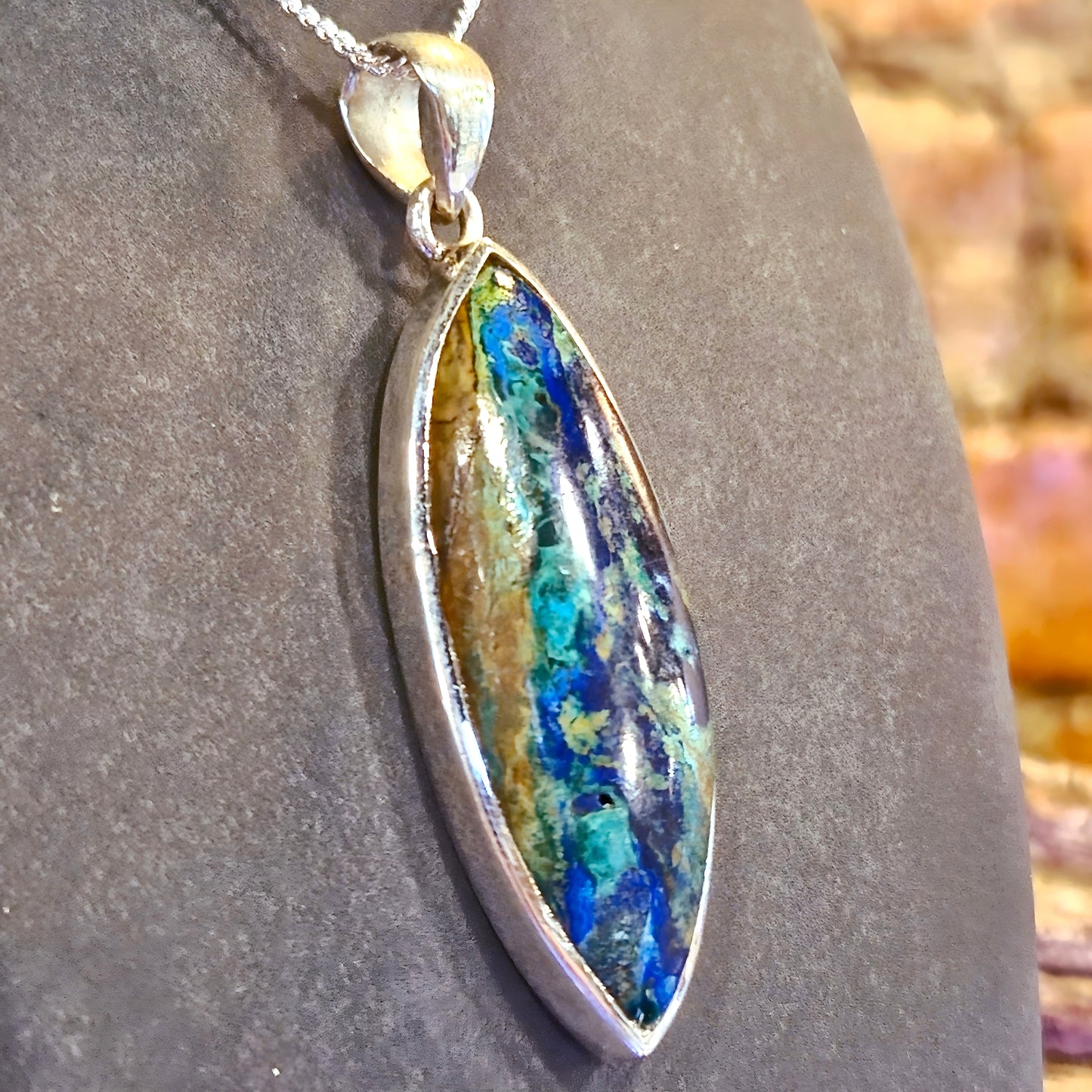 Azurite-Malachite Pendant