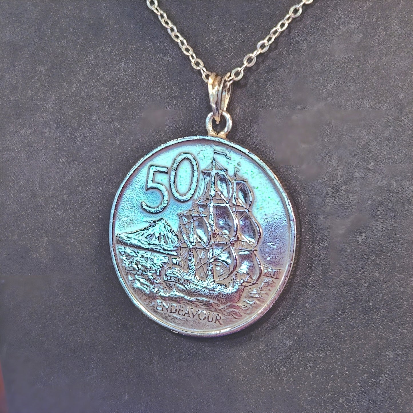 Vintage Coin Pendant Necklace