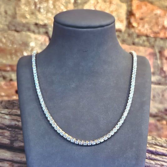 Necklace with Stones - Silver