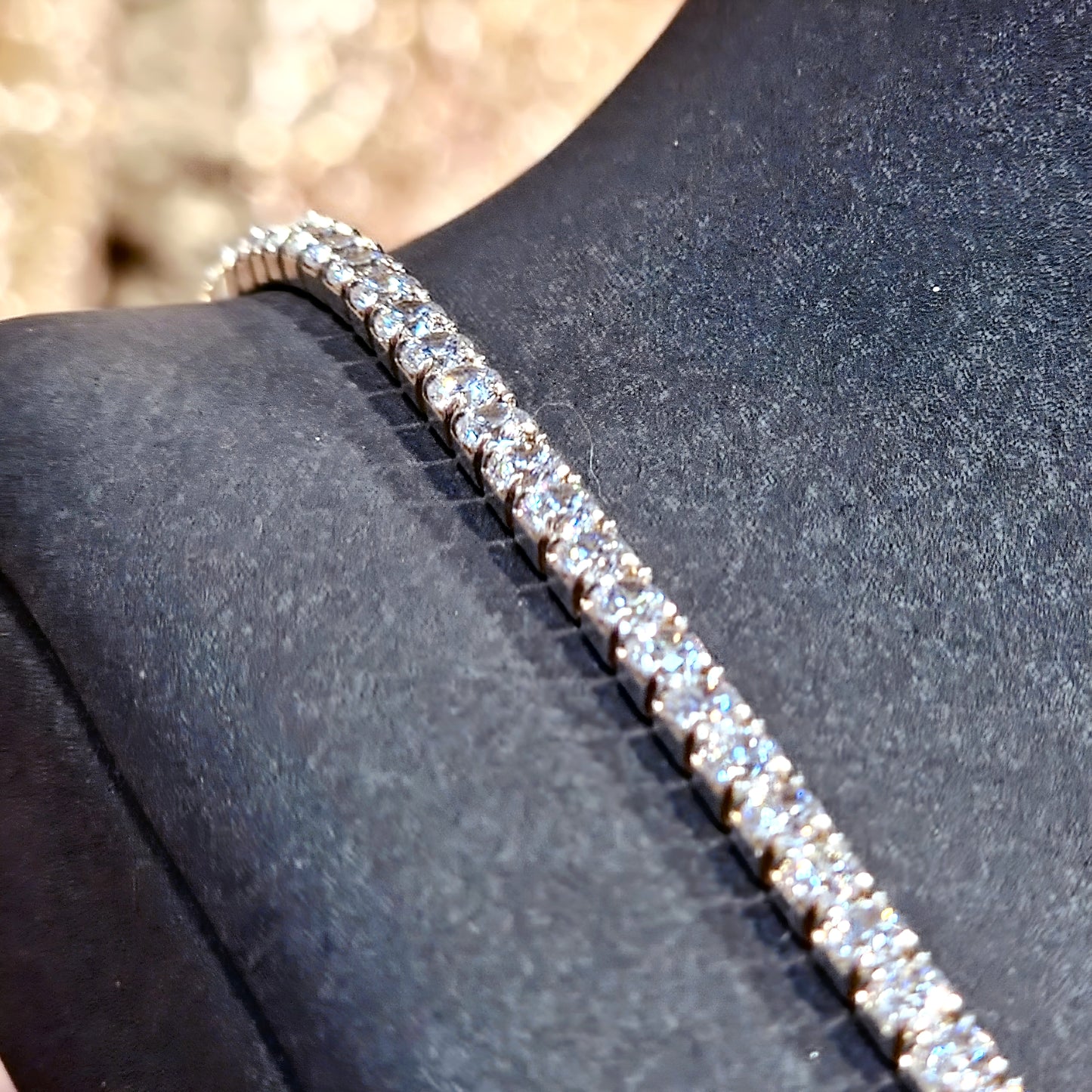 Necklace with Stones - Silver