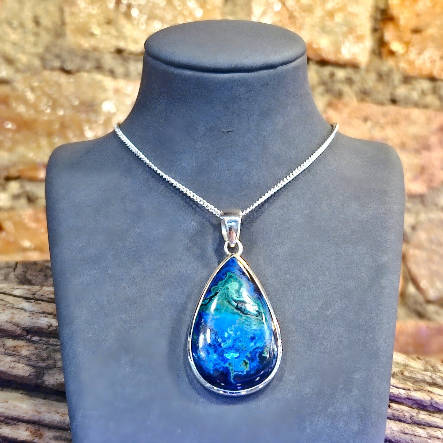 Azurite-Malachite Pendant