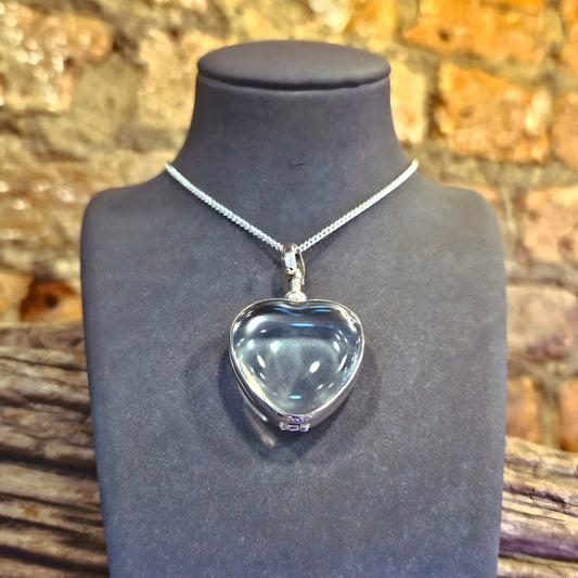 Glass Heart Locket